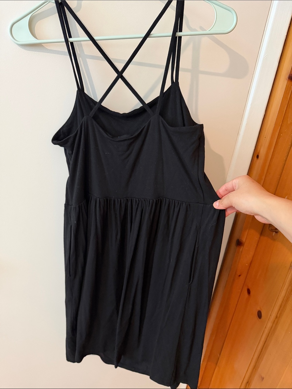 Old Navy Black Sleeveless Dress with Thin Straps - Picture 3 of 3